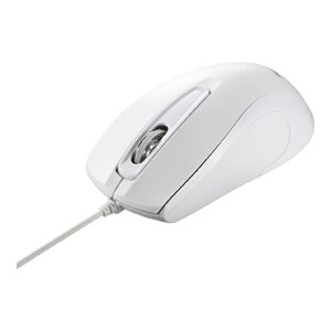 �o�b�t�@���[ [BSMBU110WH] 3�{�^�� �L�� BlueLED ���ϋv �R�� �}�E�X �z���C�g