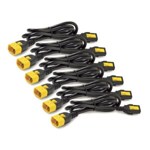 APC [AP8702S-WWX340] Power Cord Kit(6 ea)ALockingAC13 to C14A0.6mARed