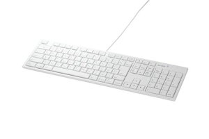BUFFALO [BSKBM01WH] �t���L�[�{�[�h USB�ڑ� �p���^�O���t Mac���f�� �z���C�g