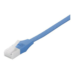 BUFFALO [BSLS6AFU200BL] Cat6A �c���̐܂�Ȃ�LAN�P�[�u�� �t���b�g �X�g���[�g 20m �u���[