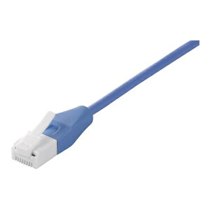 BUFFALO [BSLS6SU200BL2] Cat6 �c���̐܂�Ȃ�LAN�P�[�u�� �X���� �X�g���[�g 20m �u���[