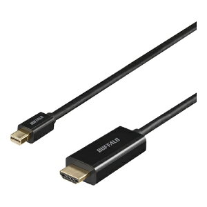 BUFFALO [BMDPHD10BK] miniDP-HDMI ϊP[u 1m ubN