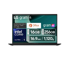 LG Electronics Japan [14Z90T-GA52J2] gram AI Win11 Home/14C`(IPS)/Ce Core Ultra5/1120g/ 16GB SSD 256GB/Microsoft Office2024/IuVfBAubN/1Nۏ