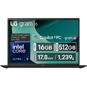 LG Electronics Japan [16Z90TL-VP55J] gram Win11 Pro/16C`(IPS)/Ce Core Ultra 5/1239g/ 16GB SSD 512GB/IuVfBAubN/1Nۏ