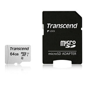 �g�����Z���h�W���p�� [TS64GUSD300S-A] 64GB UHS-I U1 microSD with AdapterTLC