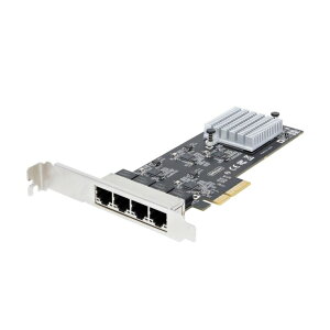 StarTech.com [PR42GI-NETWORK-CARD] lbg[NA_v^[J[h/PCI Express x4/4|[g/2.5G/}`MKrbgC[Tlbg/2.5GBASE-T & NBASE-T/W{t[/eOSΉ/PC p\Rp PCIe LANJ[h/RJ45