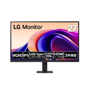 LG Electronics Japan [27U631A-B] 27C` tfBXvC(2560x1440/IPS/A`OA/HDMI/TypeC(PD15W)/3Nۏ)