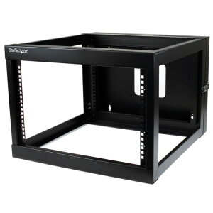 StarTech.com [RK619WALLOH] �T�[�o�[���b�N/�I�[�v���t���[��/�E�H�[���}�E���g/19�C���`/6U/4�|�X�g/���s��50.2cm/�ω׏d49kg/�q���W�@�\/�f�[�^�AAV�A�l�b�g���[�N�@��p�Ǌ|�����b�N