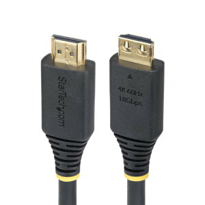 StarTech.com [HDMI2-CABLE-GRIP-3F] HDMI 2.0P[u/ObvRlN^[/91cm/4K60Hz 1440p 144Hz/18Gbps/nCXs[h/HDR10 HDCP 2.2 ARC/IXEIX/ubN/h~ UHD fBXvCP[u