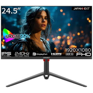 WplNXg [JN-IPS245G240FHDR-HP] 24.5C` ChQ[~Oj^[(1920x1080/IPS/DPx2/HDMIx2/`g//XCx/s{bg//2Nۏ)