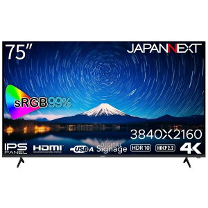 WplNXg [JN-IPS7500UHDR-U] 75C` Ch 4KtfBXvC(3840x2160/HDMIx3/USB/IPS/HDR10/Xs[J[//2Nۏ)