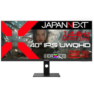 WplNXg [JN-IPS401UWQHD144-C90W] 40C` ChQ[~Oj^[(3440x1440/IPS/144Hz/DP/HDMIx2/Type-C90Wd/`g//XCx/Xs[J[//2Nۏ)
