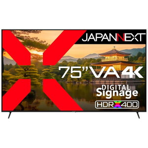 WplNXg [JN-V750U-U] 75C` Ch 4KtfBXvC(3840x2160/VA/HDMIx3/USB/HDR//Xs[J[/2Nۏ)