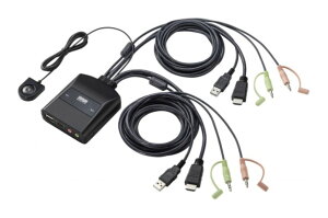 �T�����T�v���C [SW-KVM2WHUUS] �p�\�R���ؑ֊� HDMI 4K�Ή� �G�~�����[�V�����񓋍� 2:1 ���@�\�}�E�X�Ή� �茳�X�C�b�` HDCP�Ή� �\�t�g�s�v �P�[�u����̌^