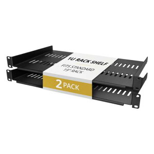 StarTech.com [CABSHELFV1U-2PK] �T�[�o�[���b�N�I��/2���Z�b�g/1U/19�C���`���b�N�Ή�/�J���`���o�[�^/���s��25cm/�ω׏d �e20kg/���M�X���b�g�t��/���b�N�A�N�Z�T���[