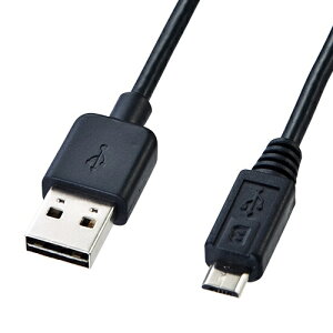 �T�����T�v���C [KU-RMCB02] ���ʑ}����}�C�N��USB�P�[�u��(MicroB) �u���b�N 0.2m