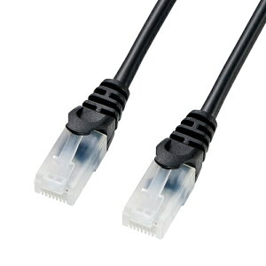 �T�����T�v���C [LA-Y5TS-10BK] �c���܂�h�~CAT5eLAN�P�[�u�� 10m �u���b�N