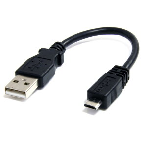 StarTech.com [UUSBHAUB6IN] 15cm micro USB2.0ϊP[uA_v^ USB A IX[USB micro-B IX High Speed USB2.0Ή