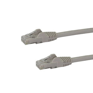 StarTech.com [N6PATC150CMGR] �J�e�S���[6 LAN�P�[�u�� 1.5m �c���܂�h�~RJ45�R�l�N�^ �O���[ CAT6�M�K�r�b�g�C�[�T�l�b�g�P�[�u�� 24AWG