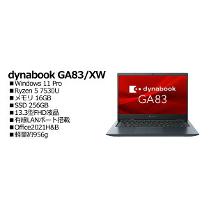 Dynabook A6A1XWF7515A dynabook GA83/XW