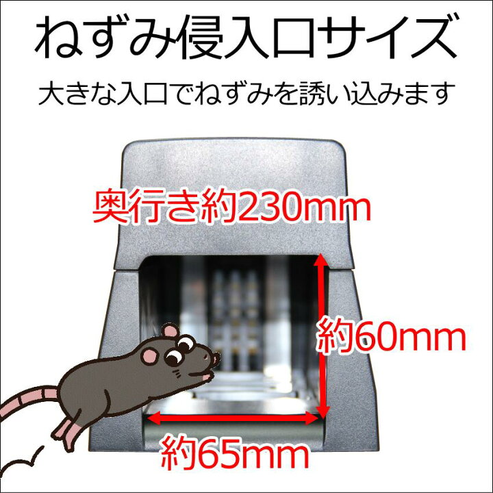 楽天市場】電撃殺鼠機マウスショック (ネズミ誘引剤1g×10袋付) ねずみ 