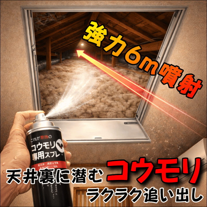 楽天市場】最強コウモリ専用スプレー420ml コウモリ撃退 追い出し