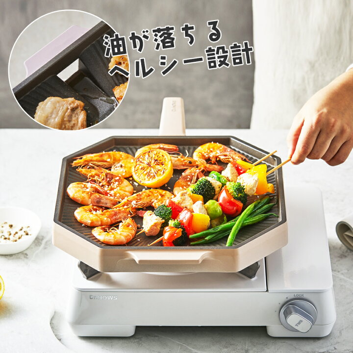 楽天市場 韓国発 おしゃれ で かわいい 感性 キッチン ブランド Dr Hows ドクターハウス Palette パレット 脂が落ちてヘルシーに焼き上げるおしゃれなグリルパン 買物広場 ｈａｐｉ