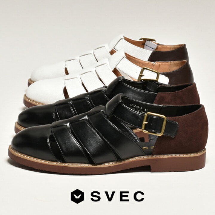 楽天市場 グルカサンダル サンダル メンズ おしゃれ ブランド Svec シュベック カジュアルシューズ 革靴 皮靴 カメサンダル つっかけ ストラップ サンダル 涼しい 大人 スリッポン ローファー スエード スウェード ブラック 黒 ホワイト 白 靴 シューズ くつ 22 秋 秋冬
