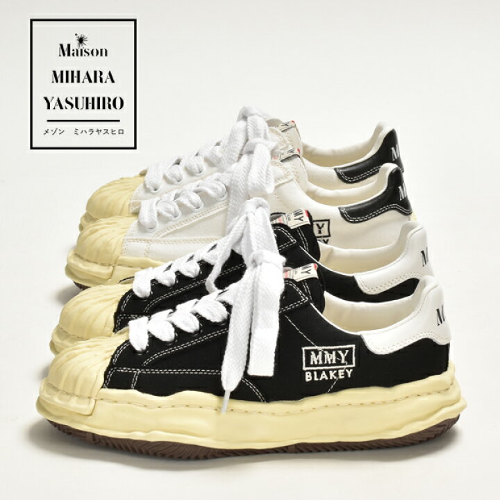 ミハラヤスヒロ スニーカー メンズ 黒 白 靴 MIHARA YASUHIRO ブランド  