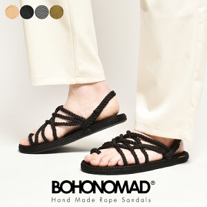 CAPEPOINT ケープポイント ビーチサンダル メンズ おしゃれ 脱げない ブランド BOHONOMAD ボホノマド 洗える サンダル 大人 黒 歩き やすい ロープサンダル 外履き ぺたんこ フラット サステナブル