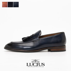 ローファー メンズ おしゃれ タッセルローファー 革靴 本革 カジュアル カジュアルシューズ Uチップ モカシン ビジネスシューズ ビジネス スリッポン レザー ブランド LUCIUS ルシウス ドレスシューズ 皮靴 スーツ 紳士靴 ブラック 黒 ネイビー 紺 2025 秋 秋冬 冬