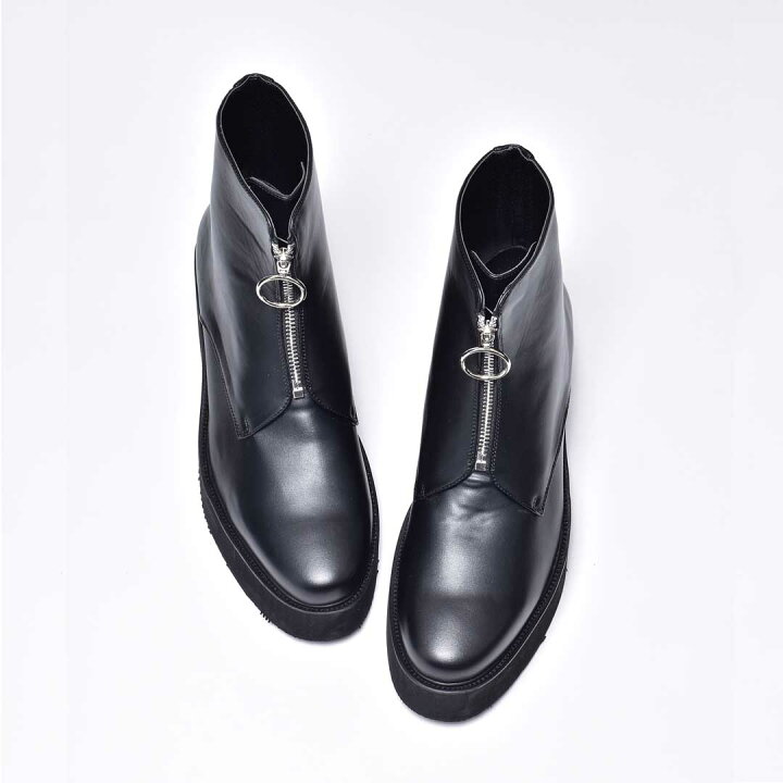 市場 ジョッパーブーツ ショートブーツ 皮靴 厚底ブーツ カジュアルシューズ フロントジップ ブランド メンズ 革靴 レディース おしゃれ ヒール