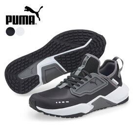 プーマ スパイクレス ゴルフ シューズ ゴルフシューズ メンズ レースアップ 紐靴 おしゃれ ブランド PUMA カジュアルシューズ 普段使い オンオフ兼用 プーマブラック 黒 プーマホワイト 白 靴 GS ワン 195405 2024 冬 春 春夏