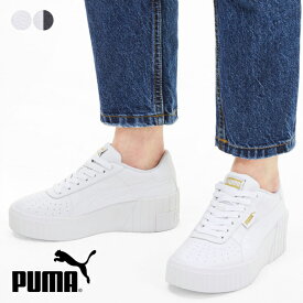 プーマ puma スニーカー レディース 厚底 黒 ウェッジソール 白スニーカー おしゃれ ブランド CALI WEDGE カリ ウェッジ 脚長 ローカット ローカットスニーカー 本革 本皮 カジュアルシューズ プーマブラック プーマホワイト 白 靴 シューズ 2024 冬 春 春夏