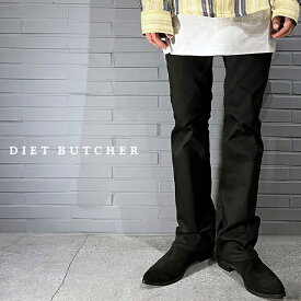 【SALE 40%OFF】 Flared skinny pants DB82373004 スキニーパンツ メンズ レディース 黒 ブラック ストレッチ フレアパンツ フレアスキニーパンツ おしゃれ ブランド DIET BUTCHER ダイエットブッチャー カジュアル ボトムス スキニー パンツ 細身 服 2024 冬 春 春夏