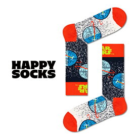 happy socks ハッピーソックス ギフト スターウォーズ Star Wars Death Star P000277 靴下 メンズ レディース おしゃれ ブランド かわいい ビジネス ソックス スニーカー コラボ クルー丈 くつ下 可愛い 綿混 カジュアル ブラック 黒 プレゼント 誕生日 2024 冬 春 春夏