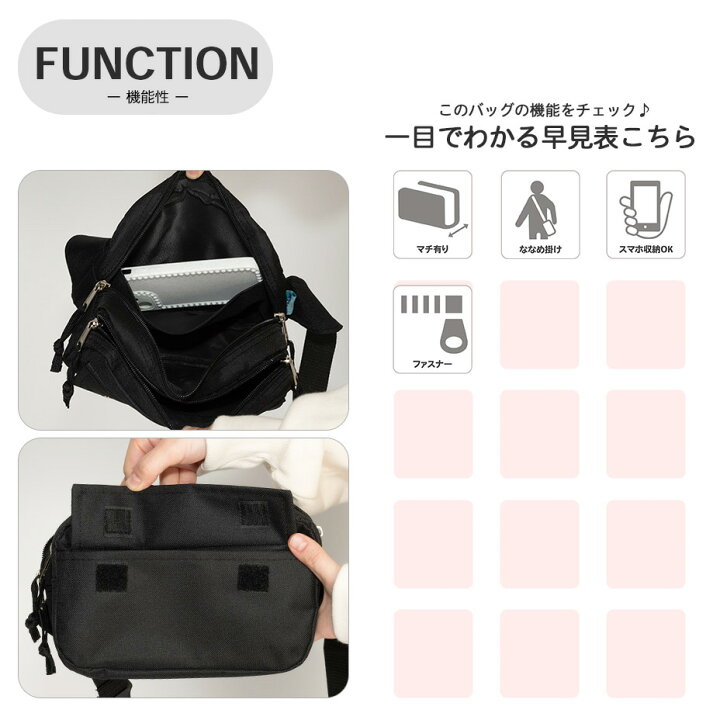 楽天市場】ボディバッグ メンズ レディース 小さめ かわいい 可愛い 