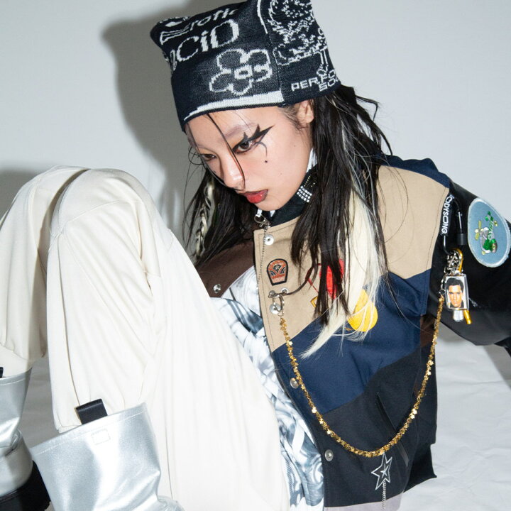 楽天市場】PATCHWORK KNITTED CAP BS249704 ブランド BODYSONG. ボディ 