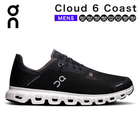 on cloud 6 coast オン On スニーカー シューズ クラウド 6 コースト cloud6 クラウド6 3MF10030299 メンズ ランニングシューズ スリッポン ブランド おしゃれ 軽量 軽い 履きやすい 疲れにくい 厚底 ローカット 結ばない ひも ブラック 黒 靴 2025 秋 秋冬 冬
