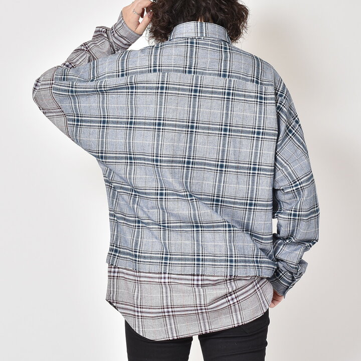 楽天市場 メアグラーティア シャツ ネルシャツ メンズ レディース おしゃれ ブランド Meagratia フランネルシャツ カジュアルシャツ 長袖 チェック レイヤード 重ね着 ワイド ゆったり 注目 人気 コレクション ランウェイ ボルドー ネイビー アウトレット 在庫処分 22