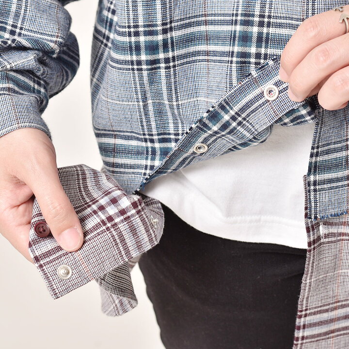 楽天市場 メアグラーティア シャツ ネルシャツ メンズ レディース おしゃれ ブランド Meagratia フランネルシャツ カジュアルシャツ 長袖 チェック レイヤード 重ね着 ワイド ゆったり 注目 人気 コレクション ランウェイ ボルドー ネイビー アウトレット 在庫処分 22