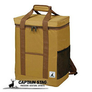 キャプテンスタッグ 保冷バッグ クーラーバッグ スクエア リュック型 クーラーバッグ ブラウンダック UE-621 防災グッズ 防災用品 熱中症対策