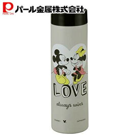パール金属 水筒 マグボトル ディズニー スマートパーソナルボトル 300ml 軽量 真空二重構造 保温 保冷 ミッキー＆ミニー ラブ