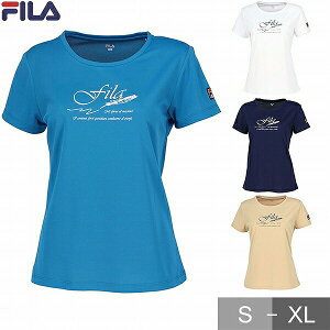 テニス Tシャツ レディース フィラ FILA fila 半袖 半そで ショートスリーブ Uネック かわいい メッシュ VL2925