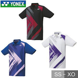 ヨネックス テニス バドミントン ゲームシャツ ポロシャツ 半袖 ユニセックス 男女兼用 日本バドミントン協会審査合格品 冷感 吸汗速乾 UVカット 制電 日本製 10681