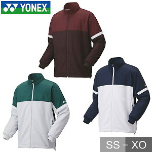 ヨネックス テニス バドミントン ウィンドブレーカー ウィンドシャツ 裏地付き ウィンドウォーマーシャツ フルジップ 防寒 保温 制電 反射 撥水 ユニセックス 男女兼用 70104