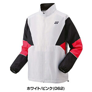 ヨネックス テニス バドミントン ユニ裏地付ウィンドウォーマーシャツ メンズ レディース 男女兼用 フルジップ テニスウェア ウィンドブレーカー アウター 上着 秋冬用 防寒 スポーツ UVカ