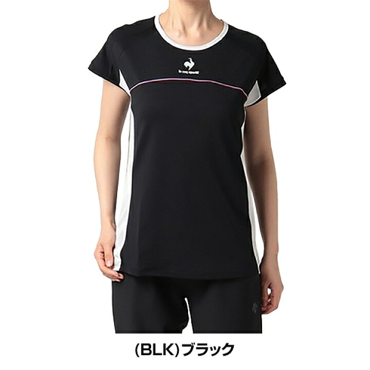 テニス ルコック JTA公認 ゲームシャツ レディース TRICOLOR GAME SHIRT テニスウェア 半袖 ソフトテニス 硬式テニス 軟式テニス ルコックスポルティフ le coq sportif QTWTJA05 2023SS06 楽天スーパーSALE RakutenスーパーSALE 硬式・ソフトテニスのテニチャン! デサント テニス レディース TEAM GRAPHIC GAME SHIRT ネイビー O QTWTJA93-NVY