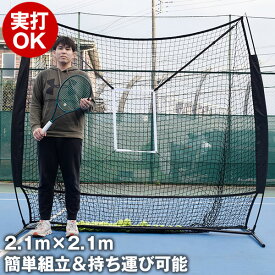 テニス 練習 ネット 打ち込み用 2.1m×2.1m テニス用品 トレーニング グッズ ジュニア キッズ テニス練習機 テニスグッズ テニスネット BN22
