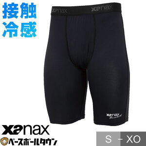 テニス コンプリートハーフスパッツ 大人 XANAX ザナックス インナーパンツ スライディングパンツ パッドなし スラパン バナナ型ファールカップ収納式 バナナ型ファウルカップ収納式 接触冷